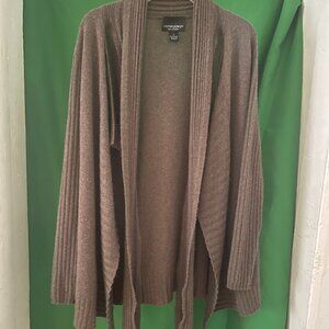 Serena Williams Signature Collection Asymmetrical Fringe Black Top 1X